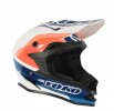 MX helmet YOKO SCRAMBLE white / blue / fire L