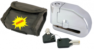 Disc lock RMS d6mm with alarm and bag