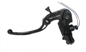 Clutch master cylinder ready to brake ACCOSSATO 16x16 with black folding lever (nut + lever)