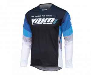 MX jersey YOKO TWO black/white/blue M