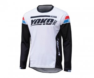 MX jersey YOKO TRE white/black M