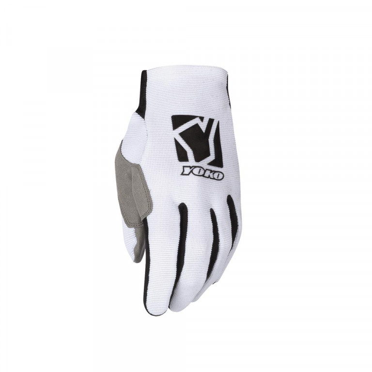 MX gloves YOKO SCRAMBLE white / black M (8)
