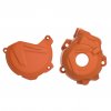 Clutch and ignition cover protector kit POLISPORT 90971 Orange