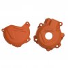 Clutch and ignition cover protector kit POLISPORT 90979 Orange
