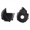 Clutch and ignition cover protector kit POLISPORT 90982 Black