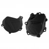 Clutch and ignition cover protector kit POLISPORT 90985 Black
