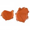 Clutch and ignition cover protector kit POLISPORT 90986 Orange