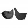 Clutch and ignition cover protector kit POLISPORT 90988 Black