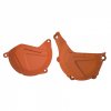 Clutch and ignition cover protector kit POLISPORT 90989 PERFORMANCE Orange