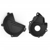 Clutch and ignition cover protector kit POLISPORT 90996 Black