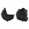 Clutch and ignition cover protector kit POLISPORT 90998 Black