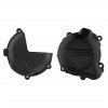 Clutch and ignition cover protector kit POLISPORT 91000 Black