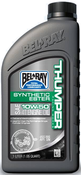 Engine oil Bel-Ray THUMPER RACING WORKS SYNTHETIC ESTER 4T 10W-50 1 l