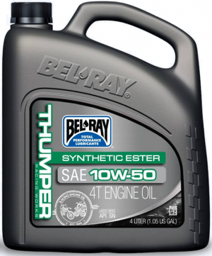 Engine oil Bel-Ray THUMPER RACING WORKS SYNTHETIC ESTER 4T 10W-50 4 l