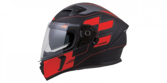 Full face helmet CASSIDA INTEGRAL 3.0 ROXOR red matt/ white/ black/ grey S for KTM SX-F 350