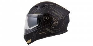 Full face helmet CASSIDA INTEGRAL 3.0 TURBOHEAD black matt/ gold 2XL