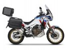 Complete set of black aluminum cases SHAD TERRA, 37L topcase + 36L / 47L side cases, including mounting kit and plate SHAD HONDA CRF 1100 Africa Twin