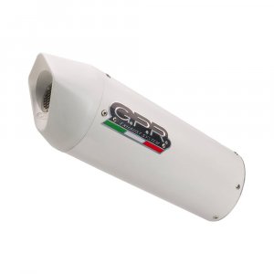 Full exhaust system GPR ALBUS EVO4 White glossy including removable db killer and catalyst