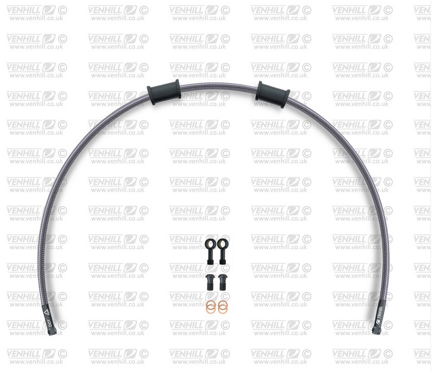 Rear brake hose kit Venhill APR-10002RB POWERHOSEPLUS (1 hose in kit) Clear hoses, black fittings