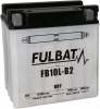 Conventional battery (incl.acid pack) FULBAT FB10L-B2  (YB10L-B2) Acid pack included