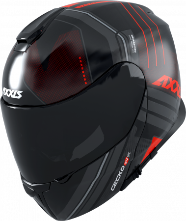 FLIP UP helmet AXXIS GECKO SV ABS epic b5 matt fluor red M for KTM EXC-F 500