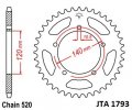 Rear ALU sprocket JT JTA 1793-42 42T, 520