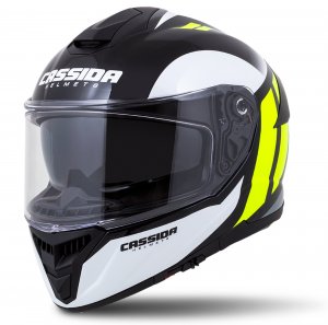 Full face helmet CASSIDA Integral GT 2.0 Ikon white/ fluo yellow/ grey/ black XS