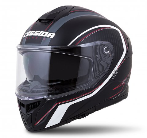 Full face helmet CASSIDA Integral GT 2.0 Reptyl black/ white/ red M