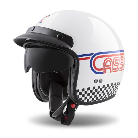 Jet helmet CASSIDA OXYGEN RONDO white/ red/ blue/ black L for KTM SX-F 350