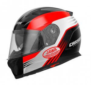Full face helmet CASSIDA APEX JAWA red / black / grey L
