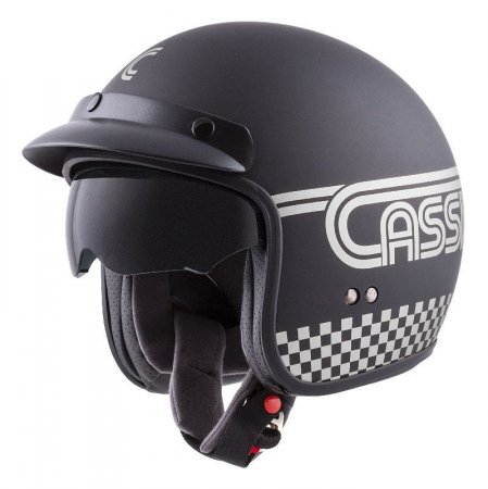 Jet helmet CASSIDA OXYGEN RONDO black matt / silver XS for KTM SX-F 350