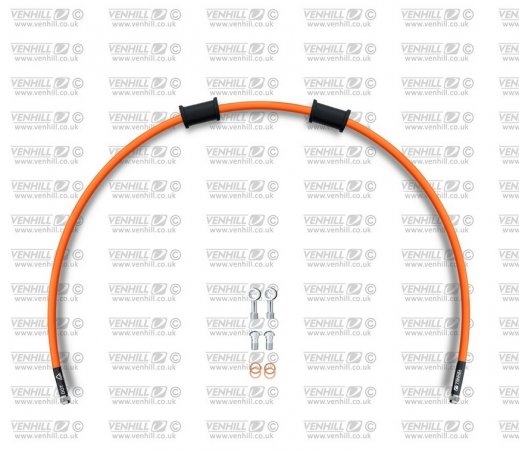 Rear brake hose kit Venhill APR-0001RS-OR POWERHOSEPLUS (1 hose in kit) Orange hoses, stainless steel fittings