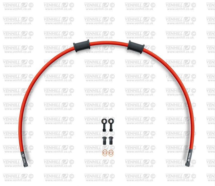 Clutch hose kit Venhill SUZ-14003CB-RD POWERHOSEPLUS (1 hose in kit) Red hoses, black fittings