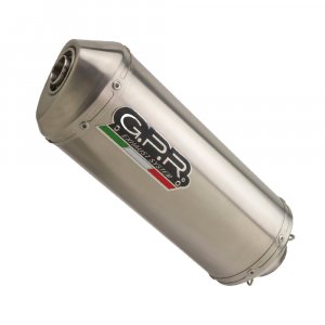 Full exhaust system GPR SATINOX Brushed Stainless steel including removable db killer and catalyst