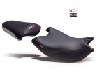 Comfort seat SHAD SHH0N710CH heated black/grey, red seams