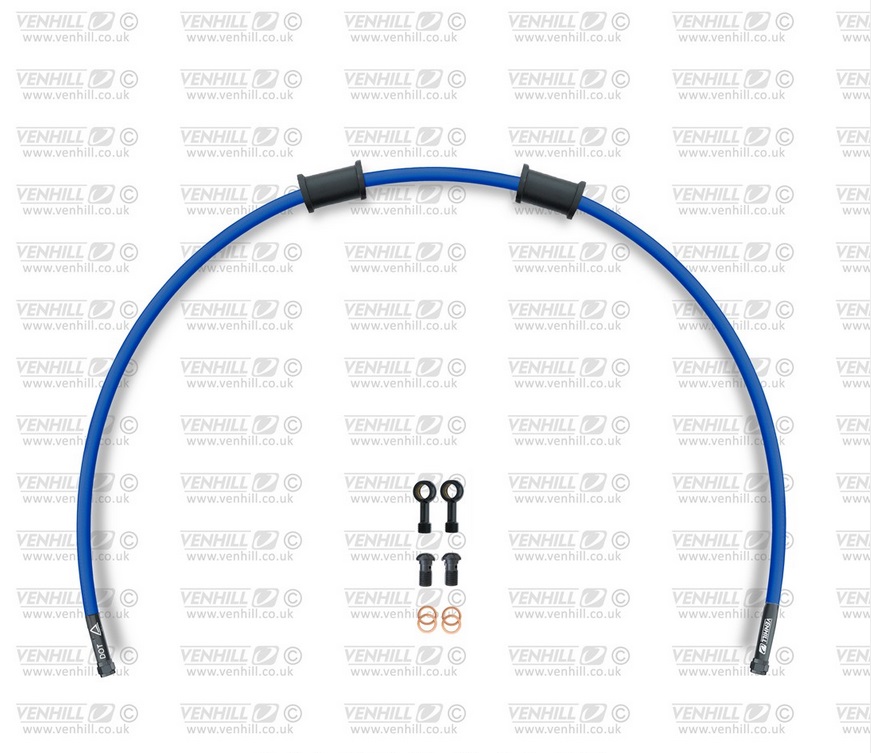 Rear brake hose kit Venhill APR-10002RB-SB POWERHOSEPLUS (1 hose in kit) Solid blue hoses, black fittings