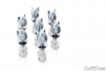 Knurled screw CUSTOMACCES TA0002J BULLET with whings chrome M6 (10pcs)