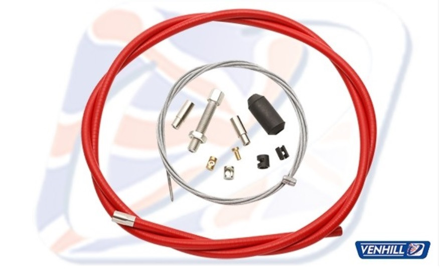 Universal clutch cable kit Venhill U01-1-100-RD 1,35m Red