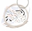 Universal throttle cables Venhill U01-4-888/A-WT for 888 White