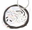 Universal throttle cables Venhill U01-4-888/A-BK for 888 Black