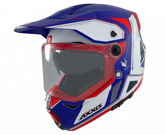 Dualsport helmet AXXIS WOLF DS roadrunner c7 matt blue S